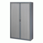 ARMOIRE À RIDEAUX DÉMONTABLES BRUNEAU 200 X 120 CM ANTHRACITE-ANTHRACITE