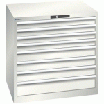 ARMOIRE BLANC GRIS 870X725X850 AVEC 8 TIR. 75KG _ 78.682.180 - LISTA
