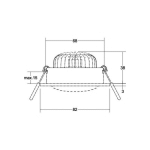 BRUMBERG BB35 SPOT ENCASTRÉ LED NON DIMMABLE BLANC