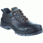 CHAUSSURE ORANGE BASSE CUIR À GRAINE DOUBLÉE DE TAILLE 43 - SINGER SAFETY