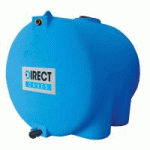 CITERNE À EAU DE PLUIE HORIZONTALE PRÉ-ÉQUIPÉE VANNE 750 LITRES