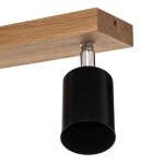 ENVOSTAR ALARA SPOT POUR PLAFOND 3 LAMPES. CHÊNE HUILÉ