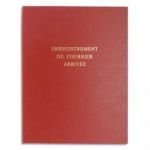 LE DAUPHIN PIQURE POUR ENREGISTREMENT DU COURRIER ARRIVÉE 80 PAGES COUVERTURE ROUGE EN 24X32CM