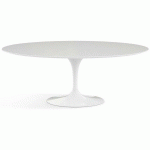 TABLE TULIPE RONDE BLANC BRILLANT 180 CM