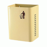 LOT DE 2 POUBELLES 27 LITRES SUR POTELET - IVOIRE - MANUTAN COLLECTIVITÉS