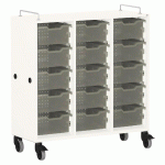 MEUBLE À BACS SHIFT+ LANDSCAPE MÉLA - BLANC - NOIR - MANUTAN COLLECTIVITÉS