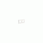 PLAQUE ODACE STYL BLANCHE 2 POSTES HORIZONTAL/VERTICAL ENTRAXE 71MM - SCHNEIDER ELECTRIC - S520704