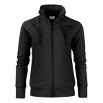 PRINTER JOG RSX SWEATSHIRT FULLZIP FEMMES NOIR - TAILLE L
