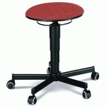 TABOURET D'ATELIER PIÉTEMENT ACIER SUR ROULETTES - BIMOS