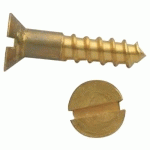 VIS À BOIS TÊTE FRAISÉE FENDUE LAITON DIN 97 3,5X40 BOÎTE DE 200 - GFD - 102056