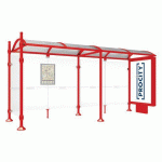 ABRI BUS PROVINCE 5 M CAISSON 1 BARDAGE CITY ROUGE 3020 - PROCITY