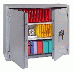 ARMOIRE FORTE ANTI FEU DOUBLE PAROI 400 LITRES SERRURE ÉLECTRONIQUE HARTMANN