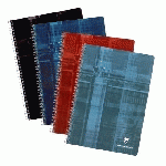 LOT DE 5 - CAHIER SPIRALE CLAIREFONTAINE METRIC A4 21 X 29,7 CM GRANDS CARREAUX 180 PAGES