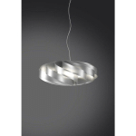 LUSTRE SUSPENDU UNE LUMIÈRE ARGENT 50X50XH22CM