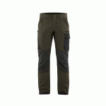 PANTALON DE TRAVAIL MAINTENANCE STRETCH 4D VERT/NOIR D96 - BLAKLADER