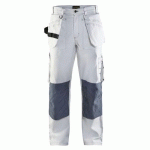 PANTALON DE TRAVAIL PEINTRE BLANC TAILLE 40C - BLAKLADER