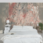 PAPIER PEINT INTISSÉ - BLUSH I - MURAL FORMAT PAYSAGE DIMENSION HXL: 190CM X 288CM