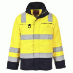 PORTWEST FR61 BLOUSON HAUTE-VISIBILITÉ MULTIRISQUES JAUNE/MARINE - TAILLE XL