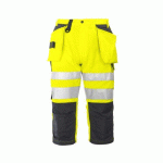 PROJOB 6510 PANTACOURT POLYCOTON - EN ISO 20471 CLASSE 2 JAUNE/MARINE - TAILLE 44