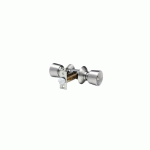 SERRURE TUBULAIRE N2 CYLINDRE LONGUEUR 80MM BOUTON STANDARD INOX - VACHETTE - 19103000