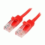 STARTECH.COM CÂBLE RÉSEAU CAT5E UTP SANS CROCHET DE 2M - CORDON ETHERNET RJ45 ANTI-ACCROC - M/M - ROUGE