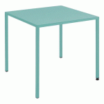 TABLE CANADA 80 X 80 CM ACIER - BLEU CLAIR - JAYSO