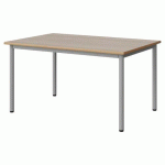 TABLE MALIBU 120X80 T4 4P STRA ALAISÉ ACACIA/GRIS 9006