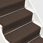 KARAT - TAPIS D'ESCALIER EN SISAL SYLT MARRON FONCÉ 100 X 100 CM - MARRON FONCÉ