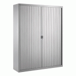 ARMOIRE HAUTE À RIDEAUX DÉMONTABLES LARGEURS SPÉCIFIQUES 200 X 160 CM ALUMINIUM-ALUMINIUM