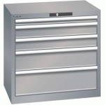 ARMOIRE GRIS PIGEON 717X572X700 AVEC 5 TIR. 75KG - LISTA