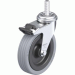 BLICKLE - ROULETTE PIVOTANTE À FREIN Ø 100MM BANDAGE CAOUTCHOUC SBR 70KG - LRA-VPA 100G-FI-GS10