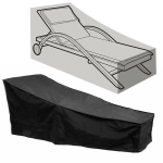 AIDUCHO - HOUSSE DE CHAISE LONGUE EXTERIEUR - HOUSSE DE PROTECTION POUR BAIN DE SOLEIL ANTI-UV/ANTI-VENT/IMPERMÉABLE TISSU OXFORD 210D HOUSSE