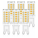 LOT DE 6 AMPOULES LED G9 3.5W ÉQUIVALENT À 40W - LUMIÈRE BLANC FROID 6000K.