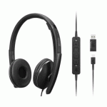 LENOVO 4XD1M45627 CASQUE AVEC FIL ARCEAU USB TYPE-C NOIR