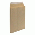 POCHETTE À SOUFFLETS KRAFT BRUN ARMÉ 120 GR BRUNEAU 229 X 324 SOUFFLET 3 CM SANS FENÊTRE - BOÎTE DE 50