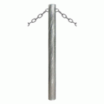 POTELET CARREFOUR Ø 76 MM CHAINES 2 ANNEAUX GALVA - PROCITY