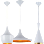 PACK DE 3 LAMPES DE PLAFOND SUSPENDUES - DESIGN INDUSTRIEL - EXTENSIVE BLANC - ALUMINIUM - BLANC