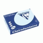 RAMETTE PAPIER COULEUR CLAIREFONTAINE TROPHÉE COULEURS PASTEL A4 160 GR - 250 FEUILLES - BLEU PASTEL - LOT DE 3