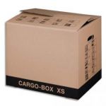 SMARTBOX CARTON DE DÉMÉNAGEMENT CARGO BOX BRUN/VERT FORMAT XS 45,5 X 41 X 34,5 CM