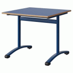 TABLE MALIBU 80X80 T5 DL STRA ALAISÉ BLEU U525/BLEU 5005