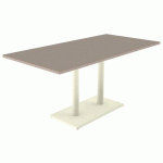 TABLE MENORCA 160X80 T6 ÉP. 24MM STR ALAI CHÊNE H. CAPP/1013 - MOBIDECOR