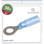 23C523 COSSE À OEILLET SECTION MAX.=2.5 MM² Ø DU TROU=6.5 MM PARTIELLEMENT ISOLÉ 50 PC(S) V908263 - QUADRIOS