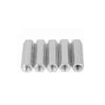 ROLEADER - 5PCS M10 CROU LONG TIGE EN ACIER AU CARBONE CROUS HEXAGONAUX DE COUPLAGE CROUS HEXAGONAUX DOUILLE CROU FIXATIONS FILETES (M1040)