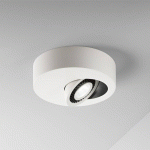 EGGER LICHT EGGER GEO PLAFONNIER LED AVEC SPOT LED, BLANC