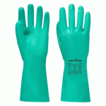 LOT DE 12 - PORTWEST A812 GANT NITROSAFE PLUS CHIMIE VERT - TAILLE XL - LA PAIRE