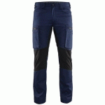 PANTALON DE TRAVAIL SERVICES STRETCH MARINE/NOIR TAILLE 42 - BLAKLADER