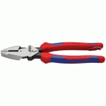 PINCE LINESMAN'S 240MM - FONCTION SERTISSAGE - OEILLET ANTICHUTE - KNIPEX