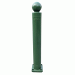 POTEAU MÉMOIRE DE FORME À PLATINE Ø80MM - 1000MM - VERT - VISO