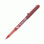 STYLO ROLLER PILOT V-BALL 05 - POINTE METAL 0.3 MM - ENCRE LIQUIDE ROUGE