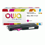 TONER REMANUFACTURÉ OWA - STANDARD - MAGENTA - POUR DELL 593-11121
